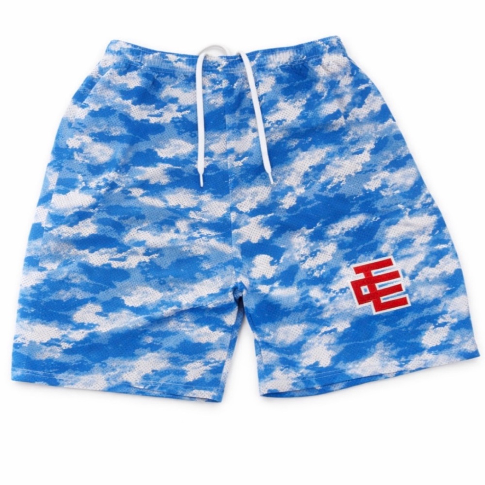 Eric Emanuel Blue and White Shorts